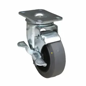 GRAINGER P12S-PRP030B-12-WB-EL Standard Plate Caster, 3 Inch Dia, 4 1/4 Inch Height, Swivel, Firm | CQ6YKZ 490V55