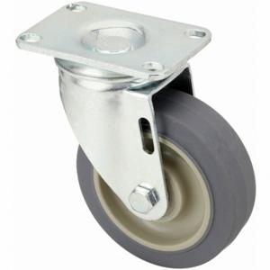 GRAINGER P12S-PRP035B-12 Sanitary Plate Caster, 3 1/2 Inch Dia, Swivel Caster, Firm | CQ2ZVX 455U13