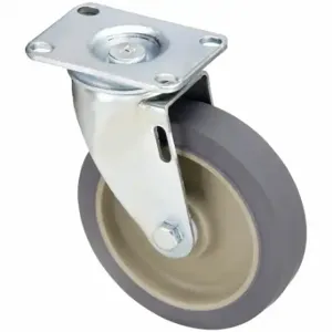 GRAINGER P12S-PRP050D-12 Standard Plate Caster, 5 Inch Dia, 6 3/16 Inch Height, Swivel | CR3FHM 489A59