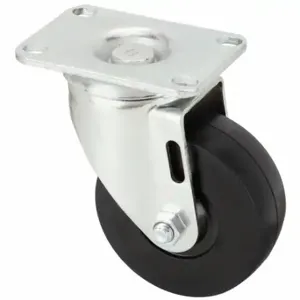 GRAINGER P12S-R035D-12 Sanitary Plate Caster, 3 1/2 Inch Dia, Swivel Caster | CQ2ZVW 455U17