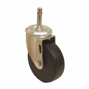 GRAINGER P12S-R040D-SG2 NSF-Listed Sanitary Friction-Ring Stem Caster, 4 Inch Wheel Dia, 150 lbs, Rubber | CP9QRR 487G40