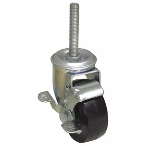 GRAINGER P12S-R040D-ST9-WB Threaded Stem Caster, 4 Inch Wheel Dia., 240 lbs. Capacity, 5 Inch Mounting Height | CJ2HYE 489C28