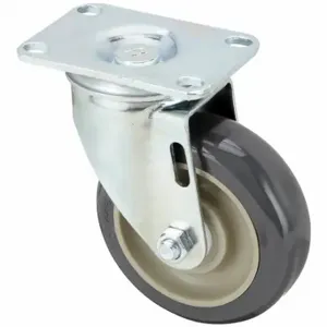 GRAINGER P12S-UP040D-12 Standard Plate Caster, 4 Inch Dia, 5 1/8 Inch Height | CQ6YDN 489A61