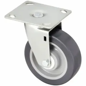 GRAINGER P13S-RP050D-14 Standard Plate Caster, 5 Inch Dia, 6 1/4 Inch Height | CQ6YKX 487G89