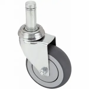 GRAINGER P14S-RP030K-SG7 Quiet-Roll Friction-Ring Stem Caster, 3 Inch Wheel Dia, 165 Lb, Swivel Caster | CP9QRY 455U31