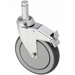 GRAINGER P14S-RP060K-SG7-TB Quiet-Roll Friction-Ring Stem Caster, 6 Inch Wheel Dia, 240 Lb | CP9QTB 455U44