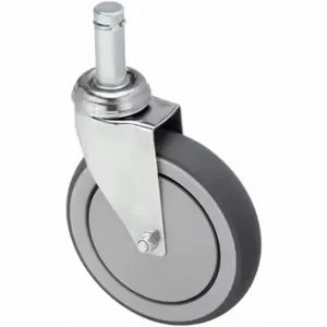 GRAINGER P14S-RP060K-SG7 Quiet-Roll Friction-Ring Stem Caster, 6 Inch Wheel Dia, 240 Lb, Swivel Caster | CP9QTC 455U45