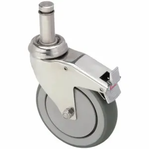 GRAINGER P14SX-RP040K-SG7-TB-AM Antimicrobial Corrosion- & Debris-Resistant Friction-Ring Stem Caster, 190 lb | CP9QQJ 455U37