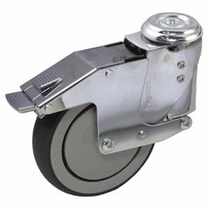 GRAINGER P16S-RP040K-H-WB Shock-Absorbing Bolt-Hole Caster, 4 Inch Wheel Dia, 190 Lb, 5 5/16 Inch Mounting Height | CP7RUJ 490U73