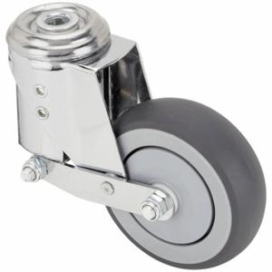 GRAINGER P16S-RP040K-H Shock-Absorbing Bolt-Hole Caster, 4 Inch Wheel Dia, 190 Lb, 5 5/16 Inch Mounting Height | CP7RUD 483N38