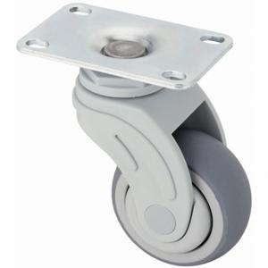 GRAINGER P17S-RP030K-12 High-Performance Medical Plate Caster, 3 Inch Dia, Swivel Caster | CQ4ACH 454Y36