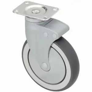 GRAINGER P17S-RP060K-12 High-Performance Medical Plate Caster, 6 Inch Dia, Swivel Caster | CQ4ACJ 454Y42