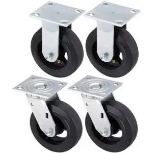 GRAINGER P21-RY060R-14-SET Sanitary Plate Caster Kit, 6 Inch Dia, Plate Caster Kit | CQ2ZVU 489D05