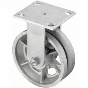 GRAINGER P21R-C040R-14-VG1 V-Groove Track-Wheel Plate Caster, 4 Inch Dia, 5 5/8 Inch Height | CQ7QRZ 490V66