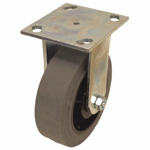 GRAINGER P21R-RP080R-14-EL Standard Plate Caster, 8 Inch Dia, 9 1/2 Inch Height, Rigid Caster | CQ6YJH 489C22