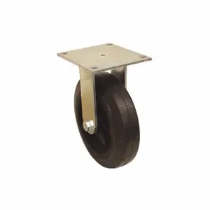 GRAINGER P21R-RY080R-15 Standard Plate Caster, 8 Inch Dia, 9 1/2 Inch Height, Rigid Caster | CQ6YJJ 489A29