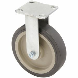 GRAINGER P21R-UP080R-14-H10 Standard Plate Caster, 8 Inch Dia, 10 1/8 Inch Height | CQ6YJE 54JE10
