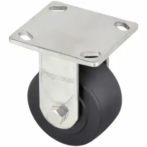 GRAINGER P21RX-NMB040K-14 Corrosion-Resistant Standard Plate Caster, 4 Inch Dia, Rigid Caster | CQ6XYG 454M93