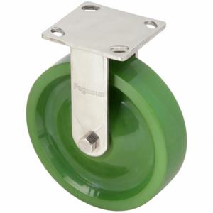 GRAINGER P21RX-U080K-14 Corrosion-Resistant Standard Plate Caster, 8 Inch Dia, Rigid Caster | CQ6XYN 454M97