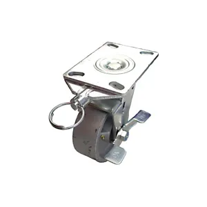 GRAINGER P21S-C080KP-16-WB-DL Swivel Plate Caster, 8 Inch Medium-Duty, 1250 Lbs. Load Rating | CD3HRV 455U04