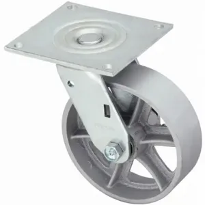 GRAINGER P21S-C080R-15 Sanitary Plate Caster, 8 Inch Dia, 9 1/2 Inch Height | CQ2ZZN 489A31