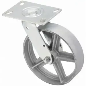 GRAINGER P21S-C080R-16 Sanitary Plate Caster, 8 Inch Dia, 9 1/2 Inch Height | CQ2ZZH 489A48