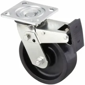 GRAINGER P21S-PB060R-14-TB Sanitary Plate Caster, 6 Inch Dia, 7 1/2 Inch Height | CQ2ZYR 489C98