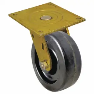 GRAINGER P21S-PH050R-16-YZ Standard Plate Caster, 5 Inch Dia, 6 1/2 Inch Height, Swivel, A | CQ6YKW 55KC10