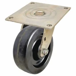 GRAINGER P21S-PH060R-15 Standard Plate Caster, Swivel, Phenolic, 1200 lb, 6 Inch Wheel Diameter | CE9FMD 55KC04