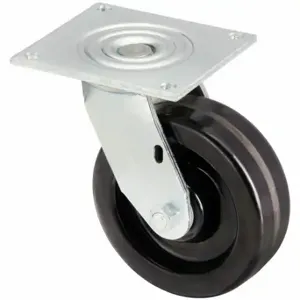 GRAINGER P21S-PH060R-15 Standard Plate Caster, 6 Inch Dia, 7 1/2 Inch Height, Swivel, D | CQ6YGX 454N70