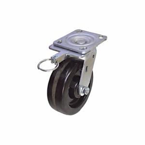 GRAINGER P21S-PH080R-14-DL Sanitary Plate Caster, 8 Inch Dia, 9 1/2 Inch Height | CQ2ZZF 489A27