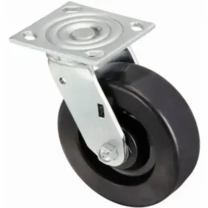 GRAINGER P21S-PH080R-14 Standard Plate Caster, Swivel, Phenolic, 1250 lb, 8 Inch Wheel Diameter | CE9FMA 55KC22