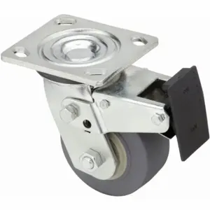 GRAINGER P21S-RP060R-14-TB Sanitary Plate Caster, 6 Inch Dia, 7 1/2 Inch Height, B | CQ2ZYU 489C79