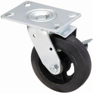 GRAINGER P21S-RY060R-16-WB-DL Standard Plate Caster, 6 Inch Dia, 7 1/2 Inch Height, Swivel | CQ6YMA 455T70