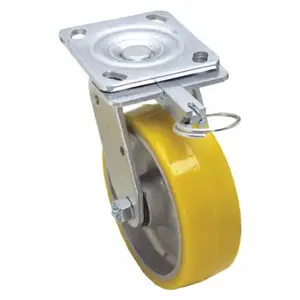 GRAINGER P21S-UA040R-14-DL Standard Plate Caster, 4 Inch Dia, 5 5/8 Inch Height, Swivel | CQ6YEF 487H29