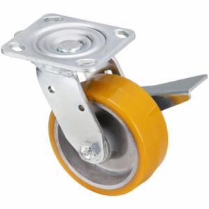 GRAINGER P21S-UA050R-14-CB Sanitary Plate Caster, 5 Inch Dia, 6 1/2 Inch Height | CQ2ZXF 488Z93