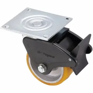 GRAINGER P21S-UA060R-15-TBF Standard Plate Caster, 6 Inch Dia, 7 1/2 Inch Height, Swivel, D | CQ6YGY 489A36