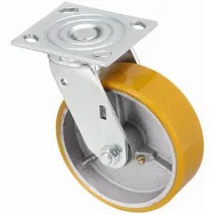 GRAINGER P21S-UY060R-14 Sanitary Plate Caster, 6 Inch Dia, 7 1/2 Inch Height | CQ2ZYH 489C03