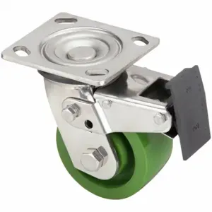 GRAINGER P21SX-U040K-14-TB Corrosion-Resistant Standard Plate Caster, 4 Inch Dia | CQ6XYD 454N10