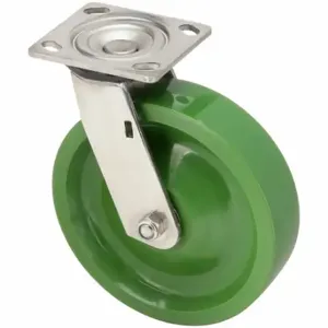 GRAINGER P21SX-U080K-14 Corrosion-Resistant Standard Plate Caster, 8 Inch Dia, Swivel Caster | CQ6XYP 454M96