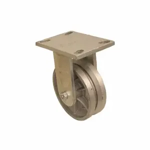 GRAINGER P23R-C080R-16-VG1 V-Groove Track-Wheel Plate Caster, 8 Inch Dia, 10 1/2 Inch Height | CQ7QTL 489C17