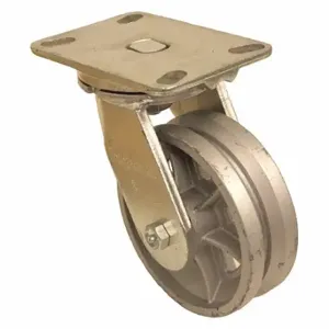 GRAINGER P23S-C060R-16-VG1 V-Groove Track-Wheel Plate Caster, 6 Inch Dia, 8 Inch Height | CQ7QTK 489C16