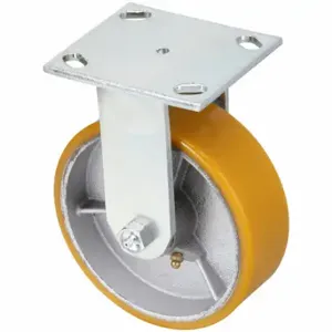 GRAINGER P25R-UY080KP-14 Kingpinless Plate Caster, 8 Inch Dia, 9 1/2 Inch Height, Rigid | CQ2FKU 489C74