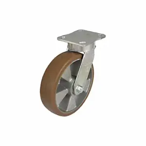 GRAINGER P25S-ALB 200K-14-H10-01 Kingpinless Plate Caster, 8 Inch Dia, 10 1/8 Inch Height | CQ2FKE 455T72