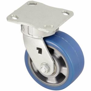 GRAINGER P25S-ALBS 127K-14 Kingpinless Plate Caster, 5 Inch Dia, 6 1/2 Inch Height, Swivel | CQ2FHX 490W10