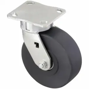 GRAINGER P25S-NMB040K-14 Kingpinless Plate Caster, 4 Inch Dia, 5 5/8 Inch Height, Swivel | CQ2FHT 489C61