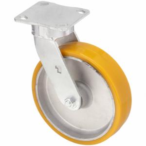 GRAINGER P25S-UA080KP-14-H10 Kingpinless Plate Caster, 8 Inch Dia, 10 1/8 Inch Height | CQ2FLE 455T58