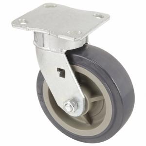 GRAINGER P25S-UP080R-14-H10 Kingpinless Plate Caster, 8 Inch Dia, 10 1/8 Inch Height | CQ2FKD 440A60