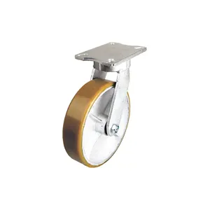 GRAINGER P25S-UY050K-16 Swivel Plate Caster, 5 Inch, Light-Medium Duty, 990 Lbs. Load Rating | CD3LZK 455T73