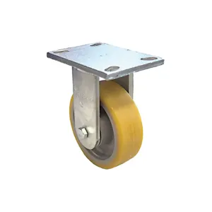 GRAINGER P27R-GTH 202K-16 Rigid Plate Caster, 8 Inch, Heavy-Duty, 3530 Lbs. Load Rating | CD3LZM 455T83